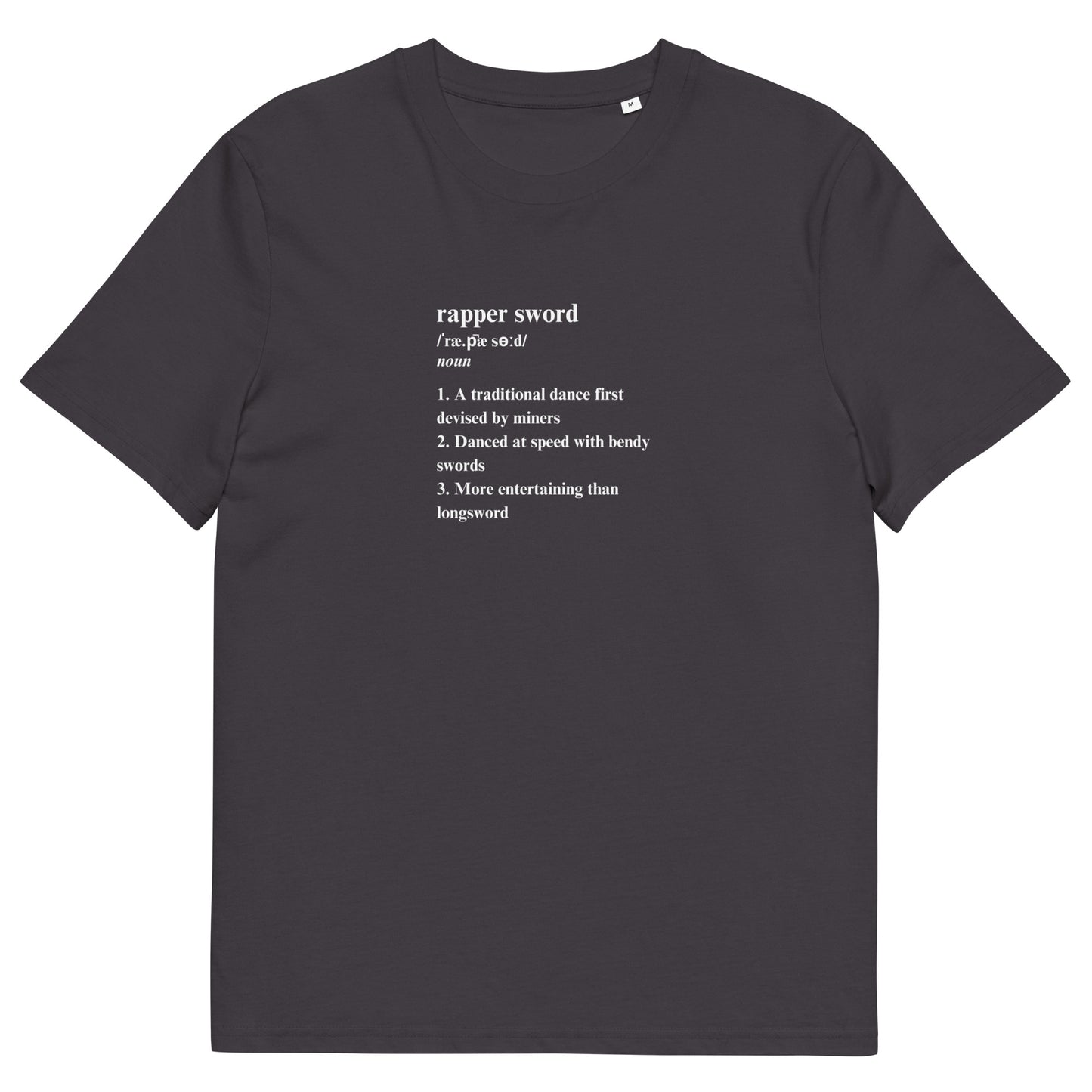 Rapper Sword Definition Unisex Organic Cotton T-shirt Adult