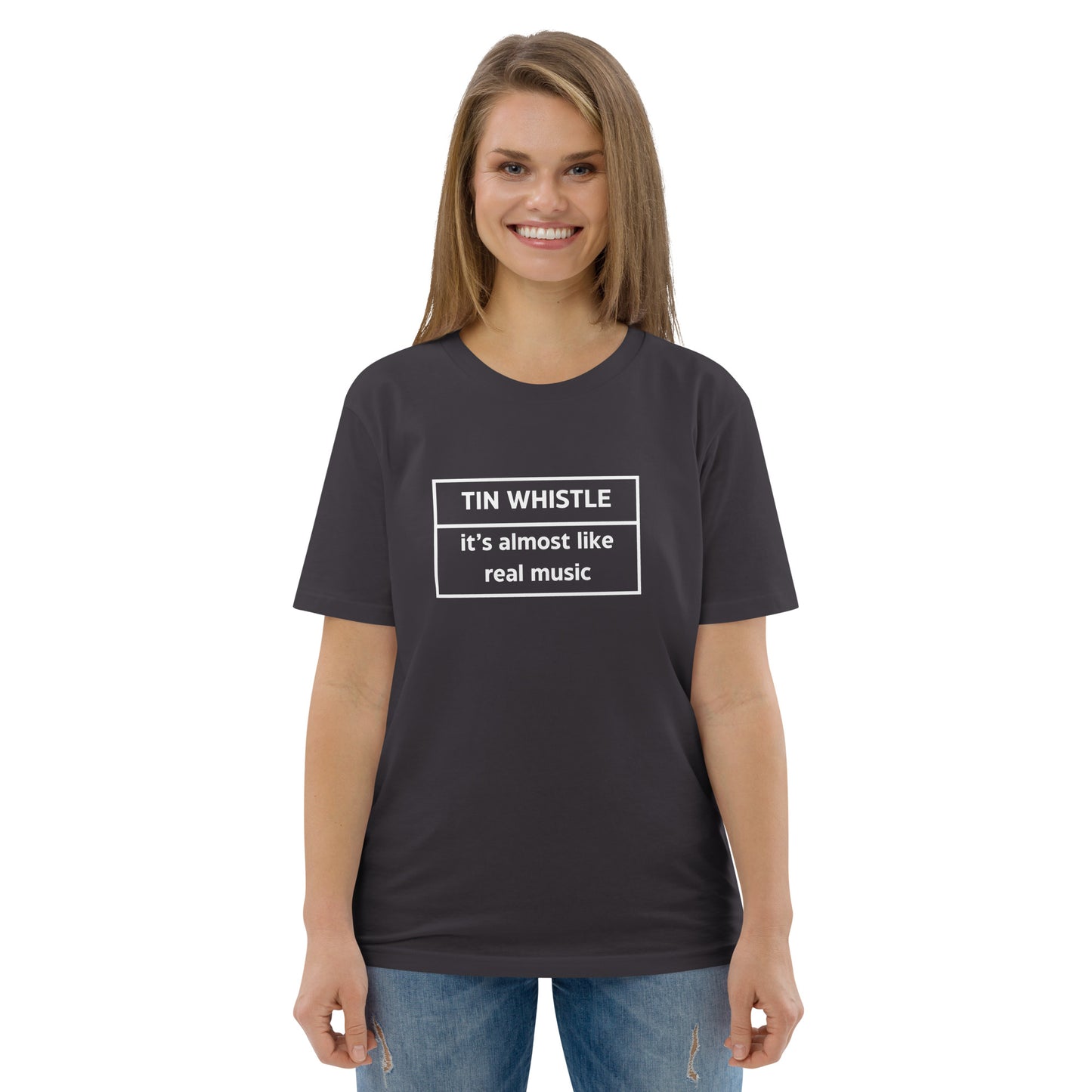 Tin Whistle Unisex Organic Cotton T-shirt Adult