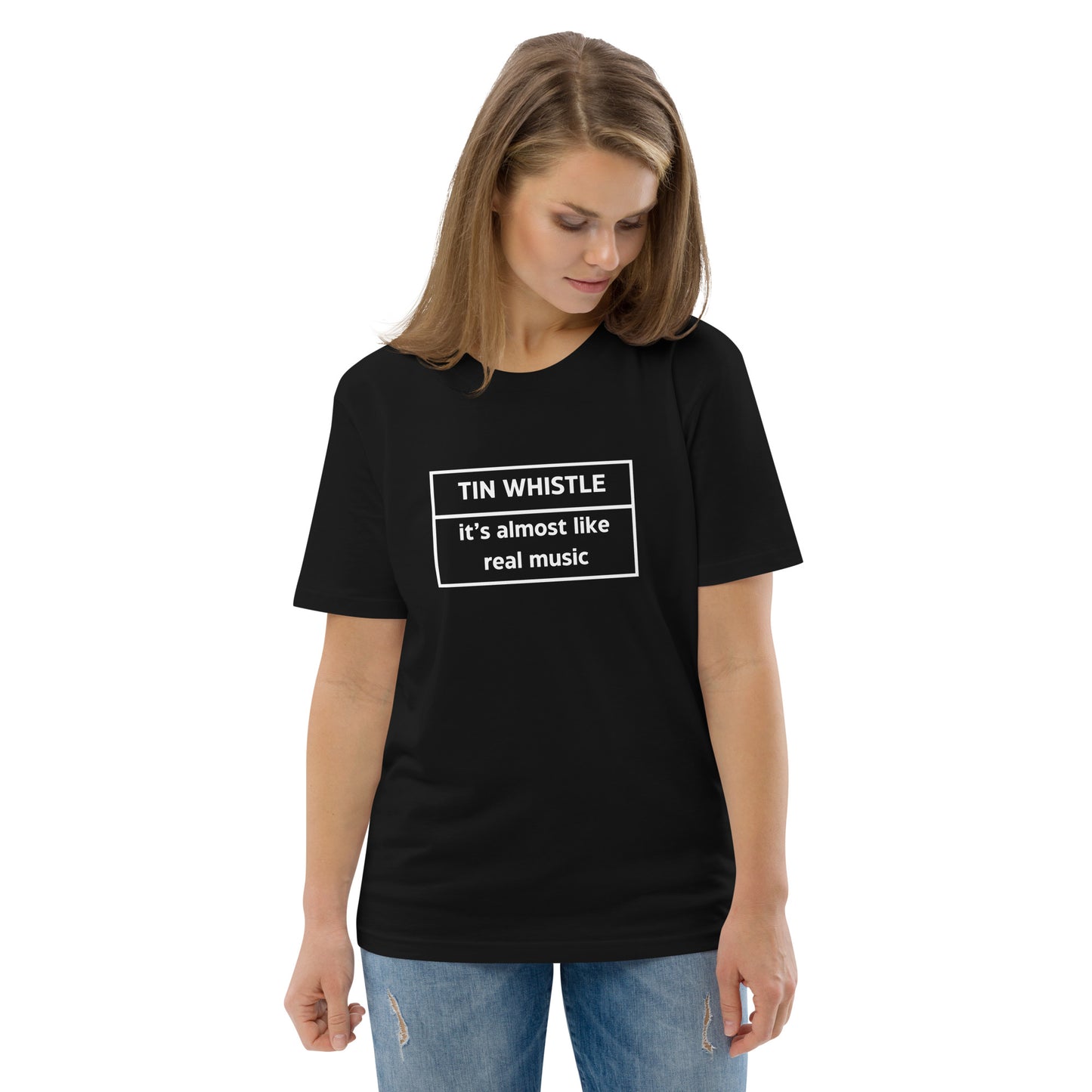 Tin Whistle Unisex Organic Cotton T-shirt Adult