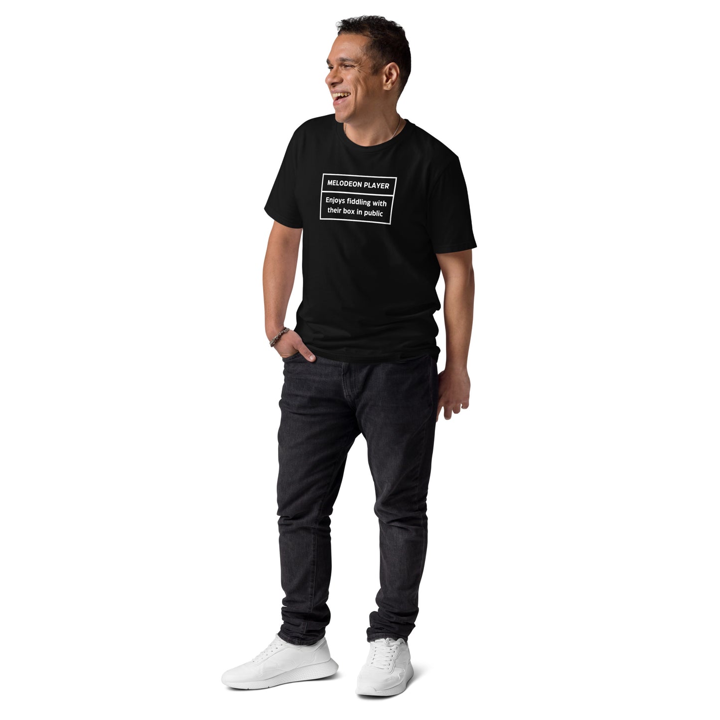 Melodeon Player Unisex Organic Cotton T-shirt Adult