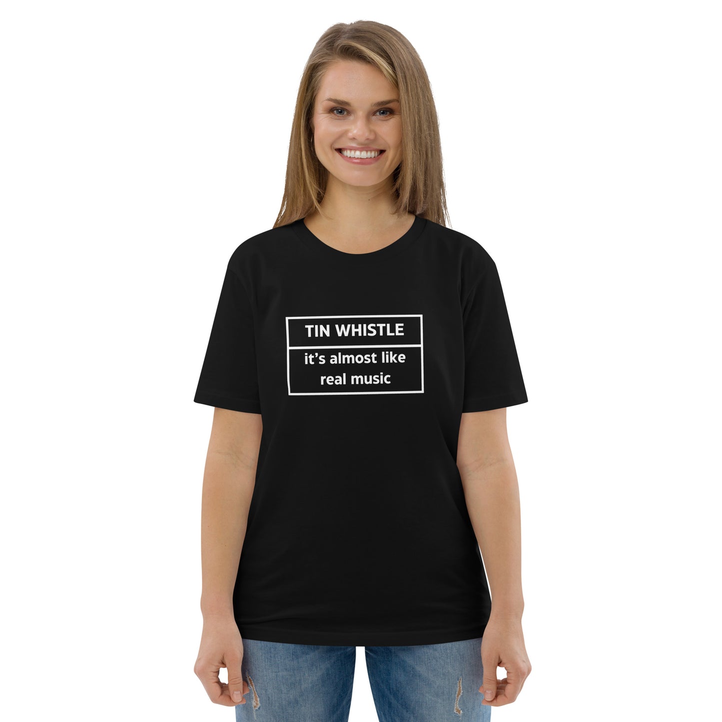Tin Whistle Unisex Organic Cotton T-shirt Adult
