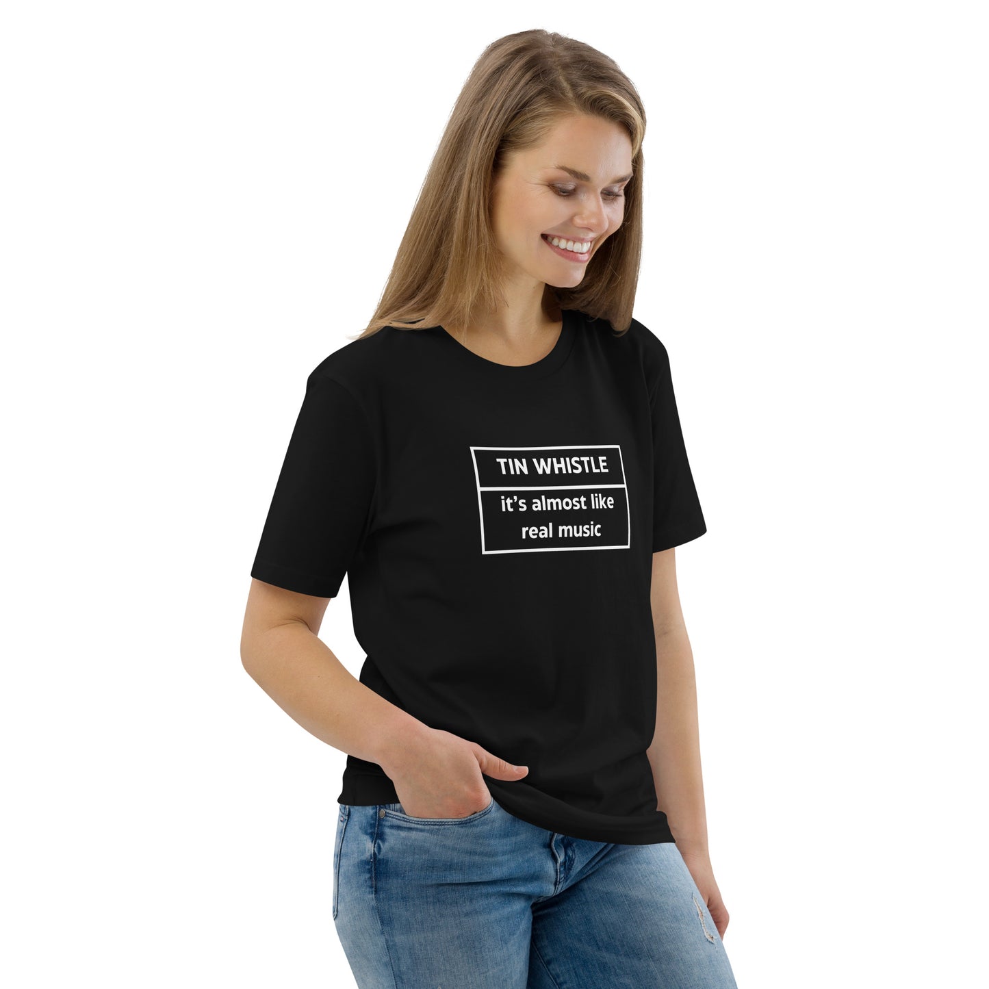 Tin Whistle Unisex Organic Cotton T-shirt Adult