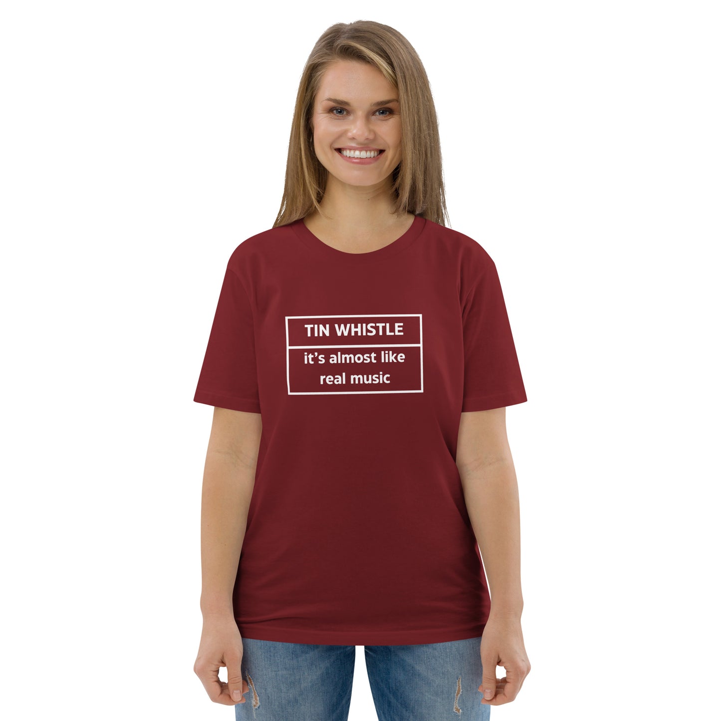 Tin Whistle Unisex Organic Cotton T-shirt Adult