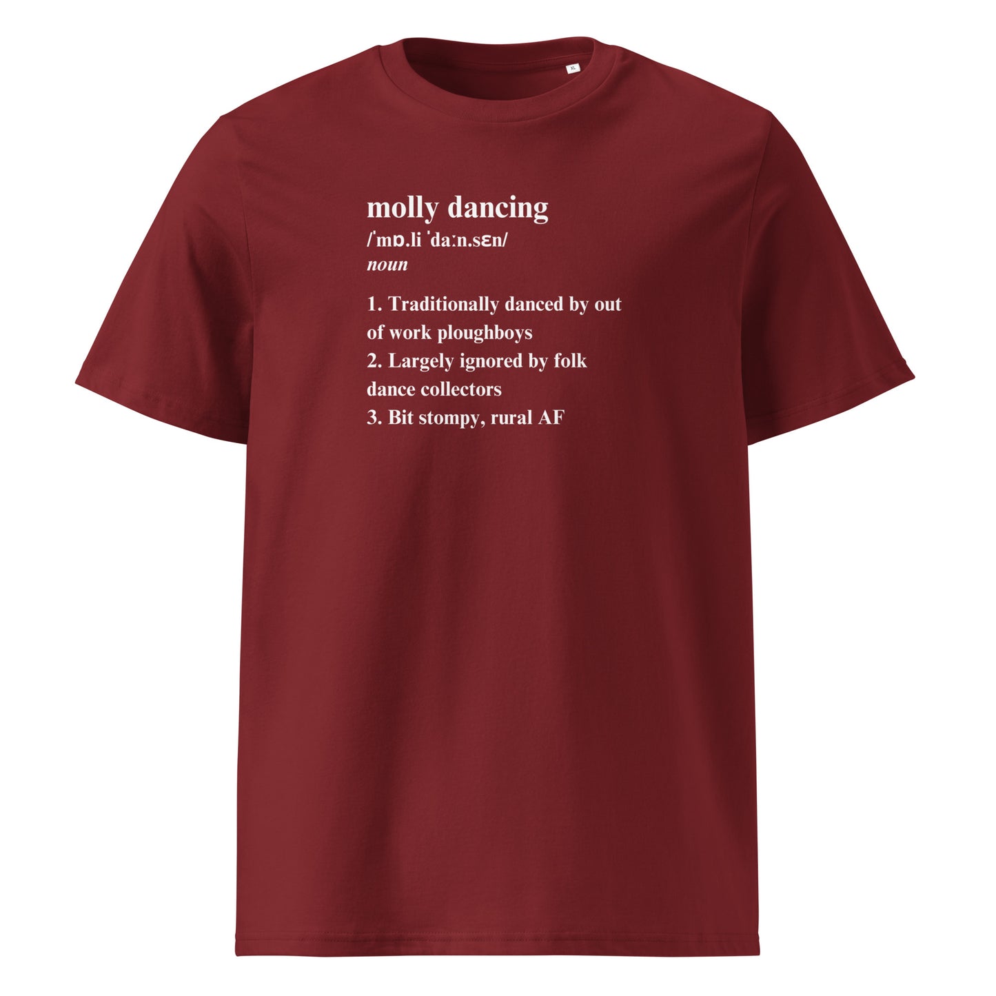 Molly Dancing Definition Unisex Organic Cotton T-shirt Adult