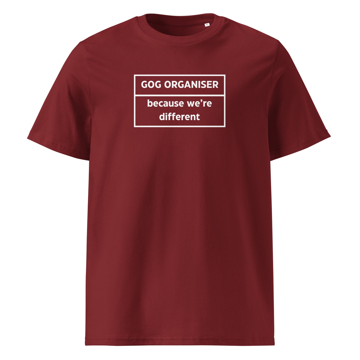 Gog Organiser Unisex Organic Cotton T-shirt Adult