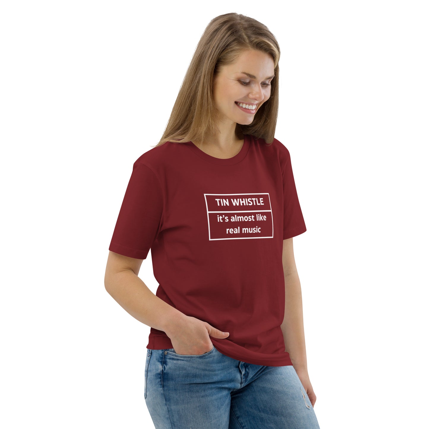 Tin Whistle Unisex Organic Cotton T-shirt Adult