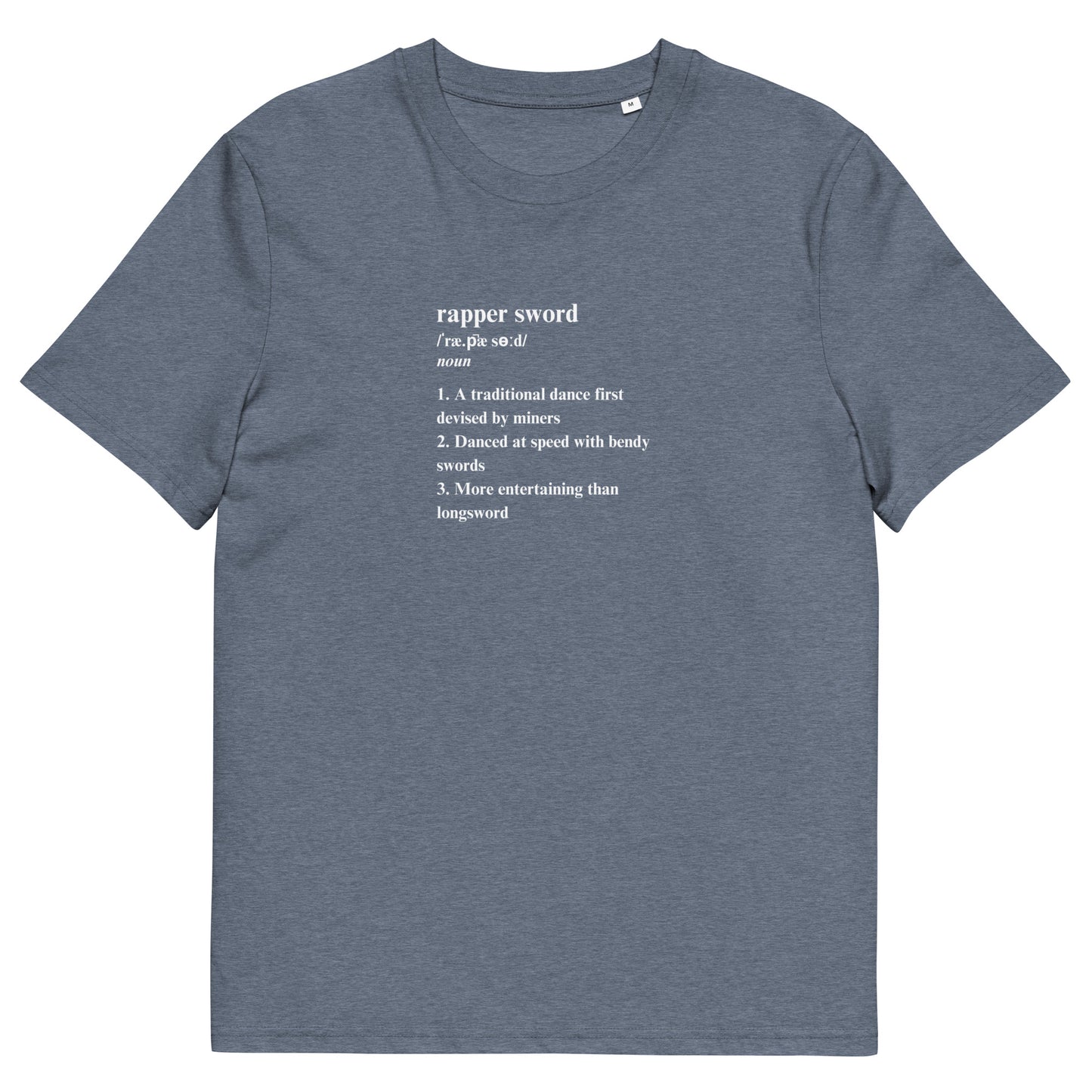 Rapper Sword Definition Unisex Organic Cotton T-shirt Adult