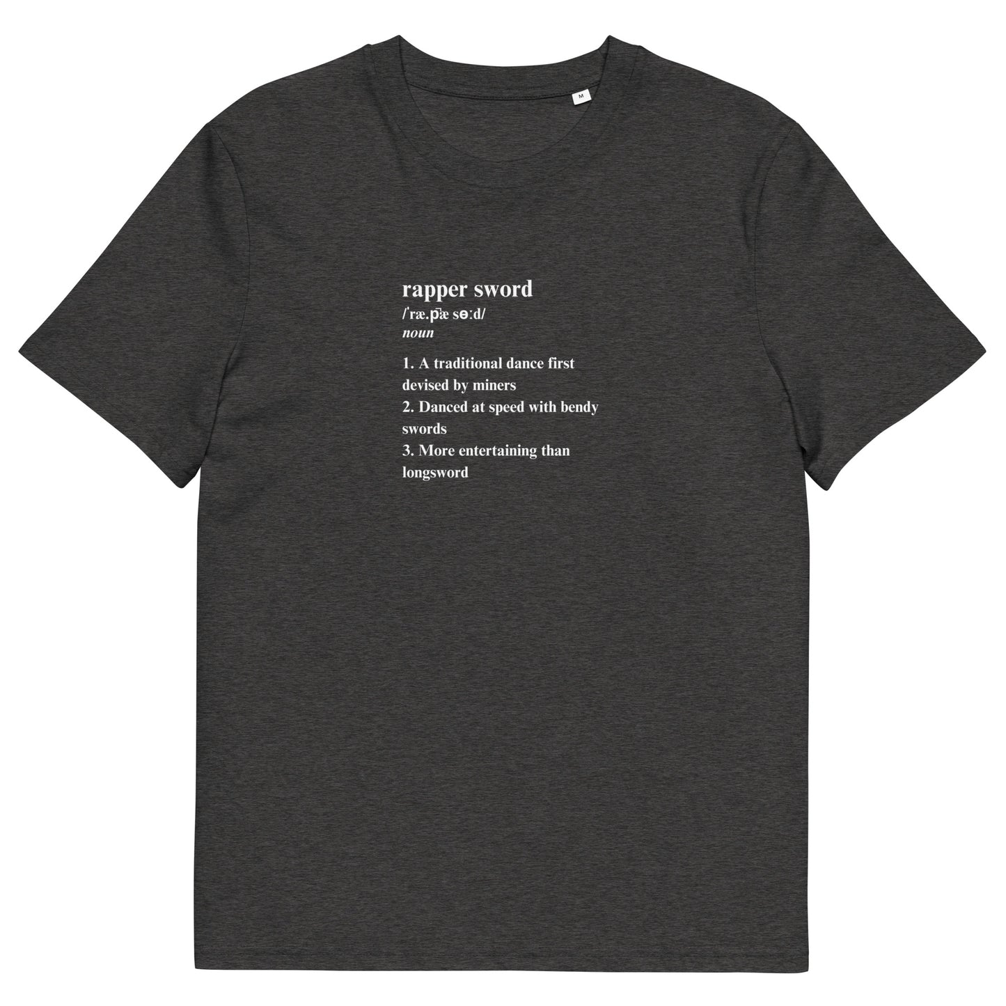 Rapper Sword Definition Unisex Organic Cotton T-shirt Adult