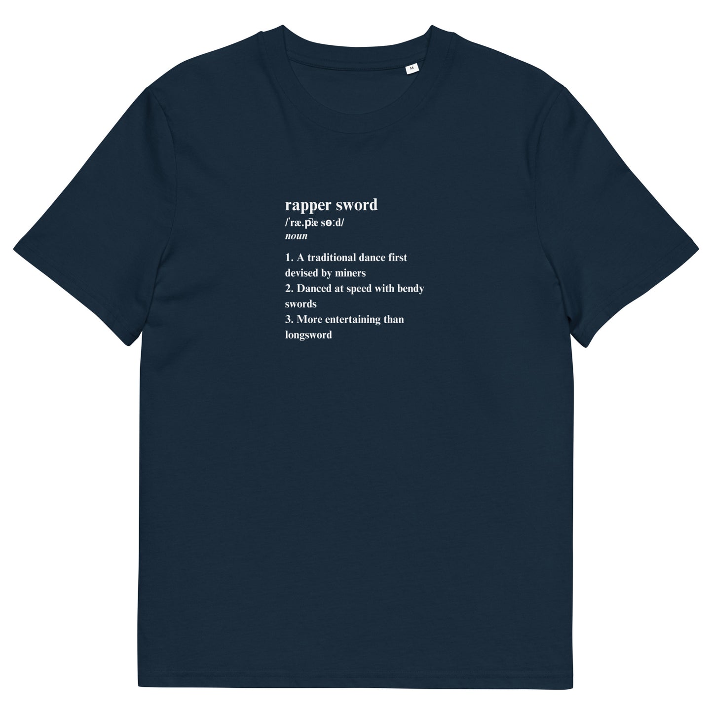 Rapper Sword Definition Unisex Organic Cotton T-shirt Adult