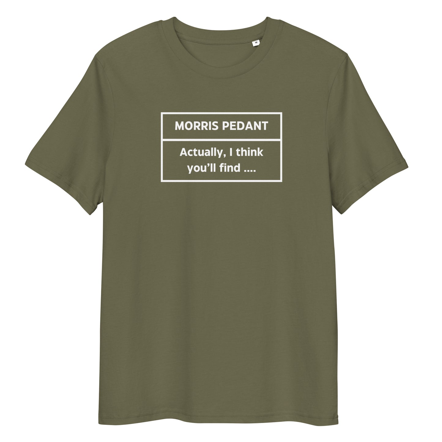 Morris Pedant Unisex Organic Cotton T-shirt Adult