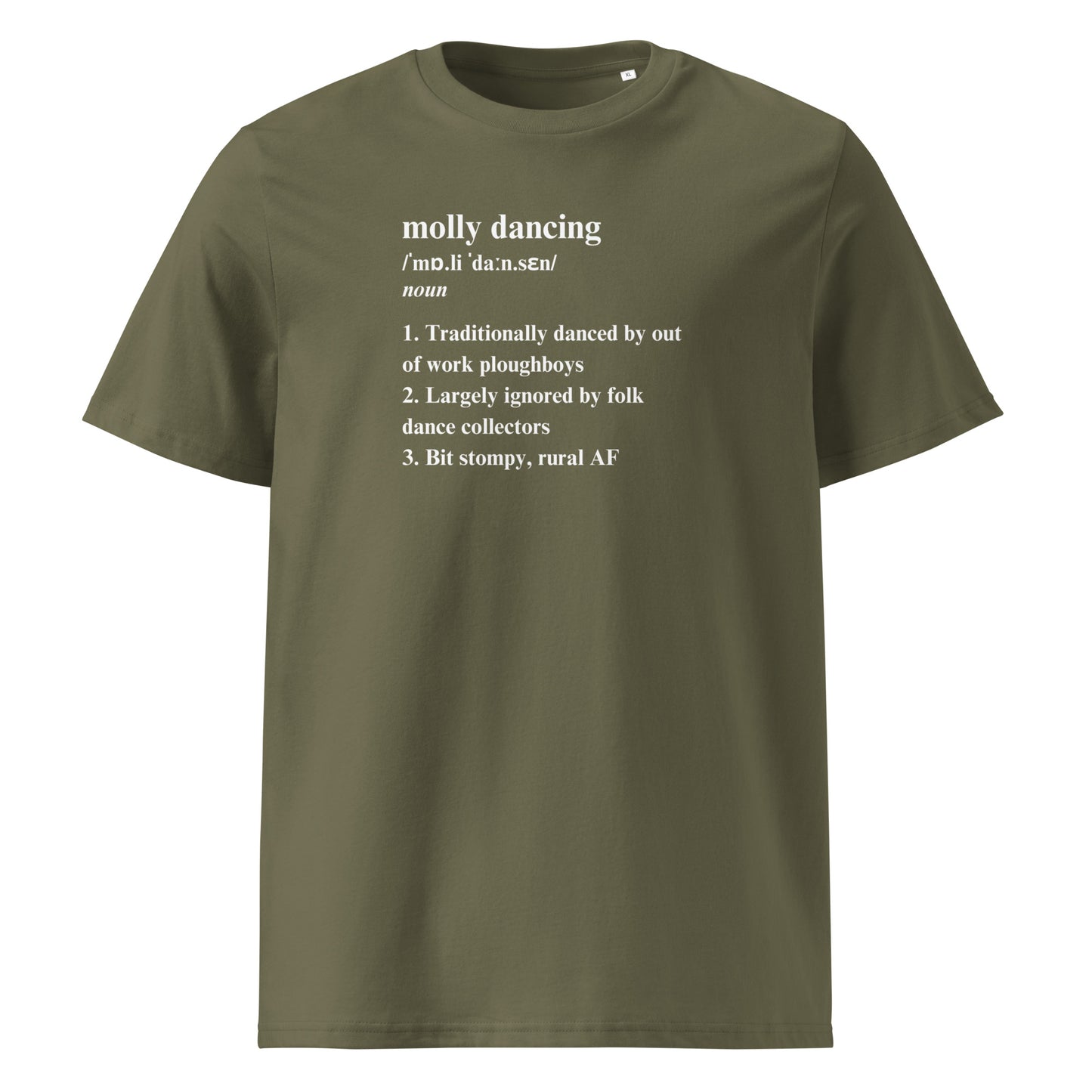 Molly Dancing Definition Unisex Organic Cotton T-shirt Adult