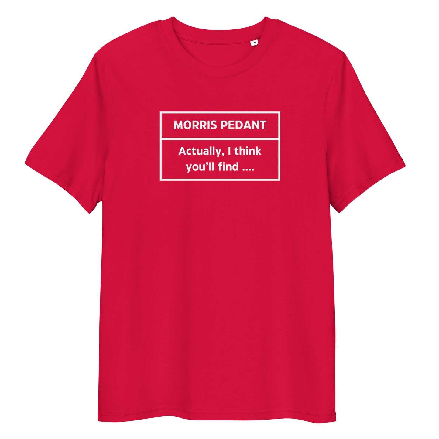 Morris Pedant Unisex Organic Cotton T-shirt Adult
