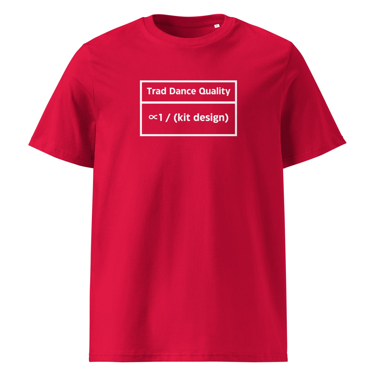 Trad Dance Quality Unisex Organic Cotton T-shirt Adult