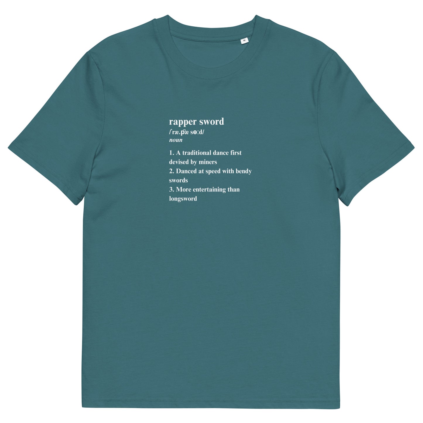 Rapper Sword Definition Unisex Organic Cotton T-shirt Adult