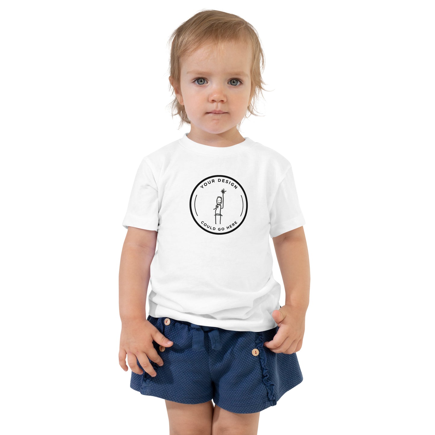 Your Design Morris Offspring Toddler Short Sleeve Tee White