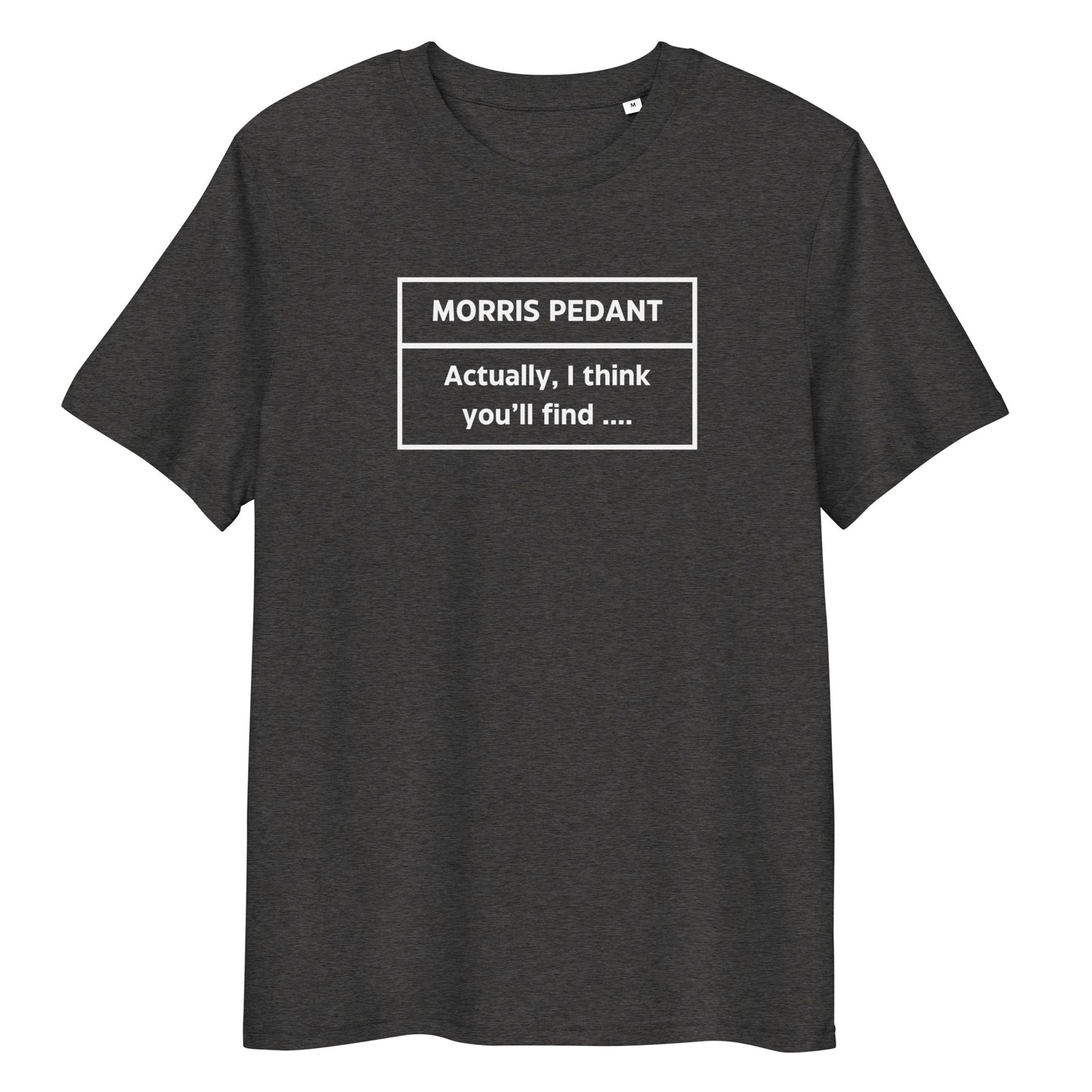 Morris Pedant Unisex Organic Cotton T-shirt Adult