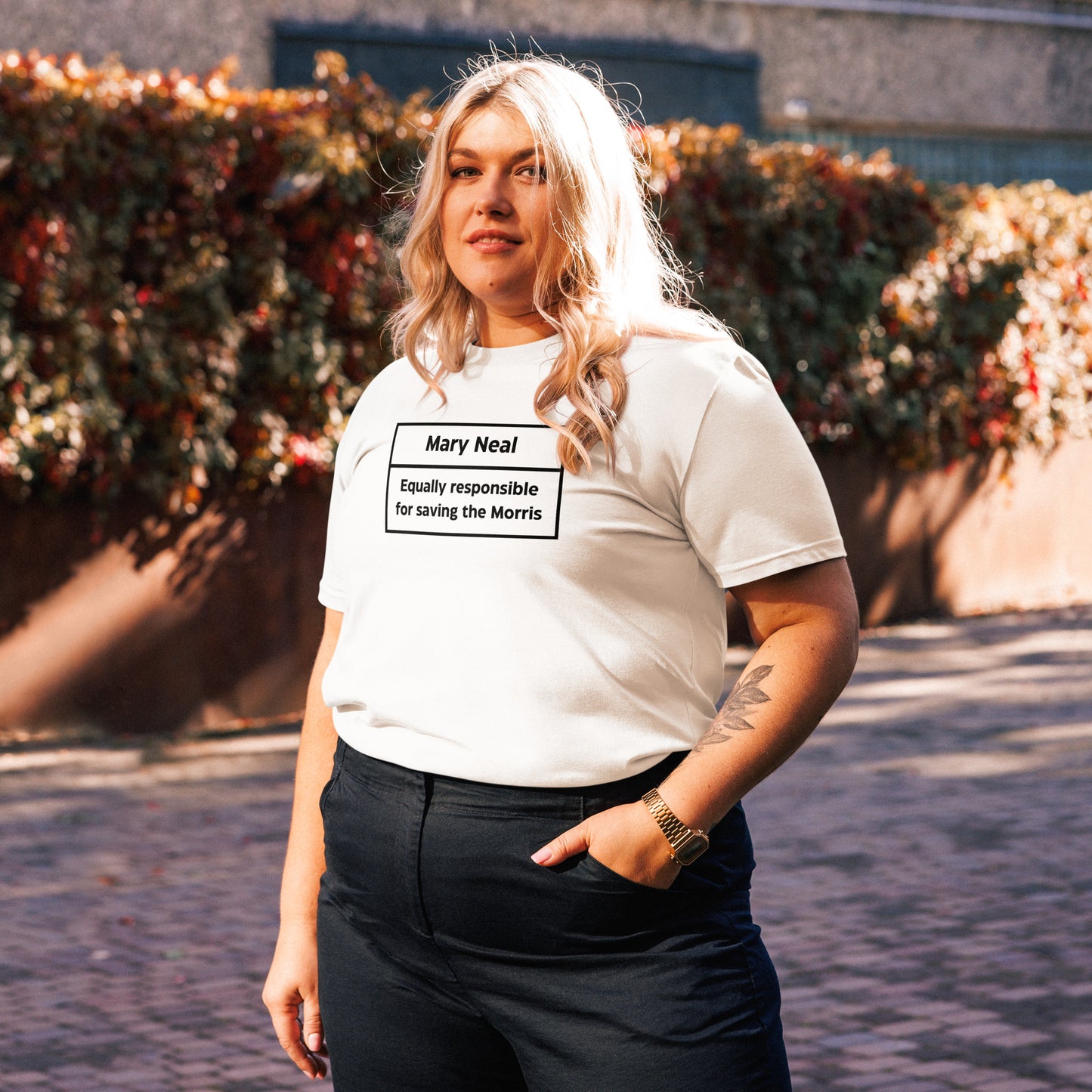 Mary Neal White Unisex Organic Cotton T-shirt Adult
