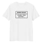 Morris Pedant White Unisex Organic Cotton T-shirt Adult