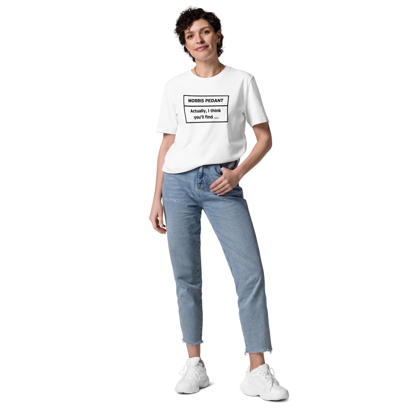Morris Pedant White Unisex Organic Cotton T-shirt Adult
