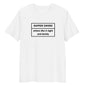 Rapper Tight Bendy Unisex Organic Cotton T-shirt Adult White