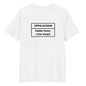 Appalachian Banjos Unisex Organic Cotton T-shirt Adult White