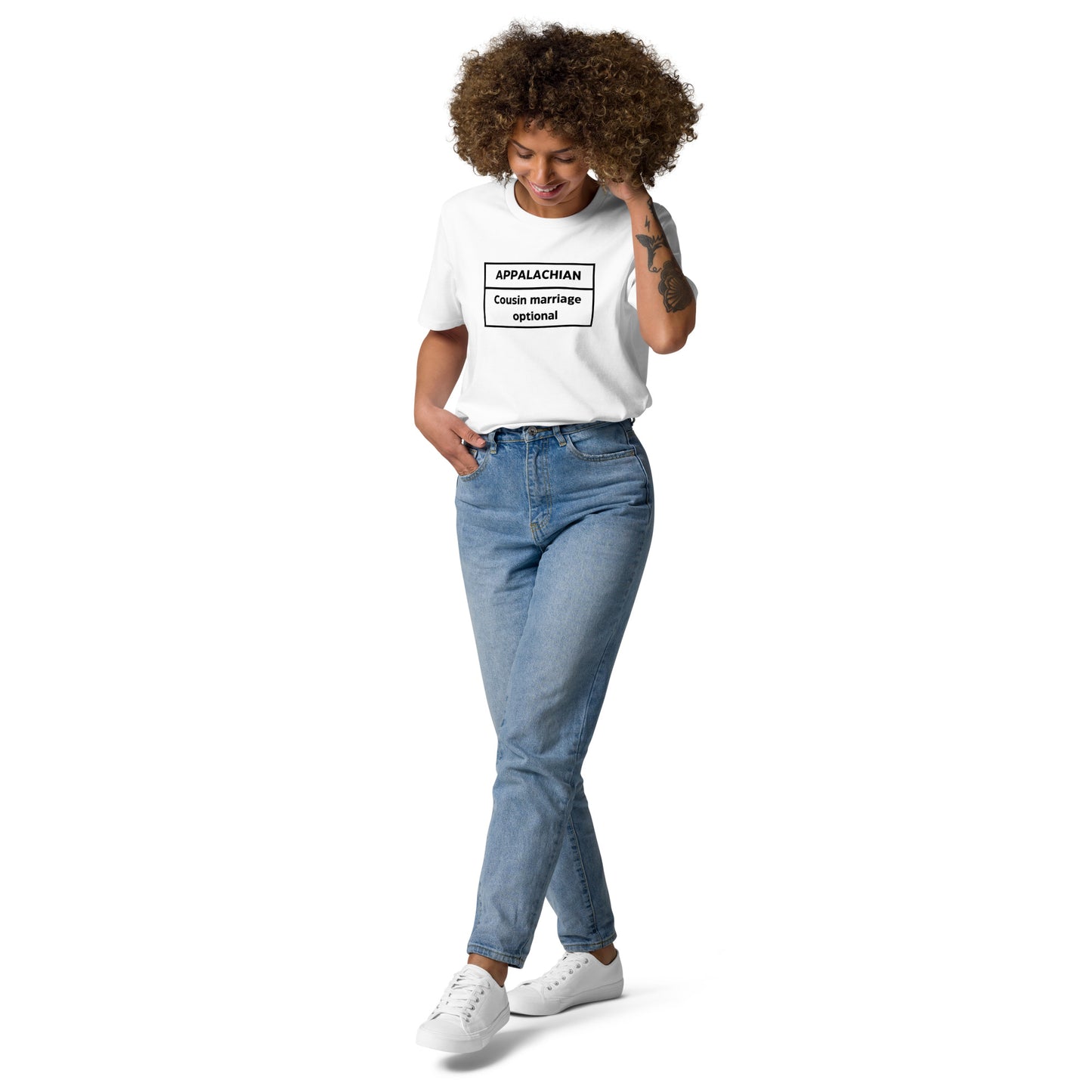 Appalachian Cousin Unisex Organic Cotton T-shirt Adult White