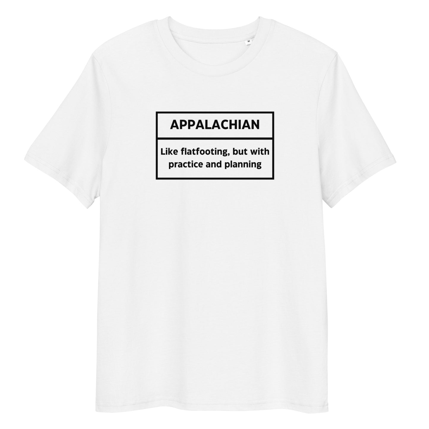 Appalachian Practice Unisex Organic Cotton T-shirt Adult White