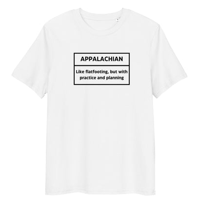 Appalachian Practice Unisex Organic Cotton T-shirt Adult White