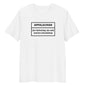 Appalachian Practice Unisex Organic Cotton T-shirt Adult White