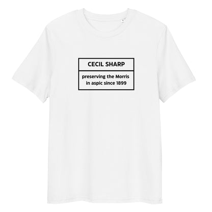 Cecil Sharp Aspic Unisex Organic Cotton T-shirt Adult White