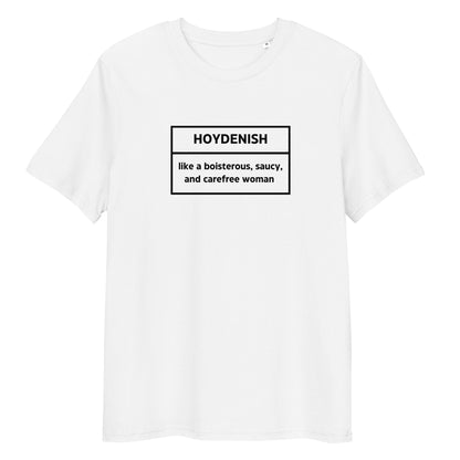 Hoydenish Unisex Organic Cotton T-shirt Adult White