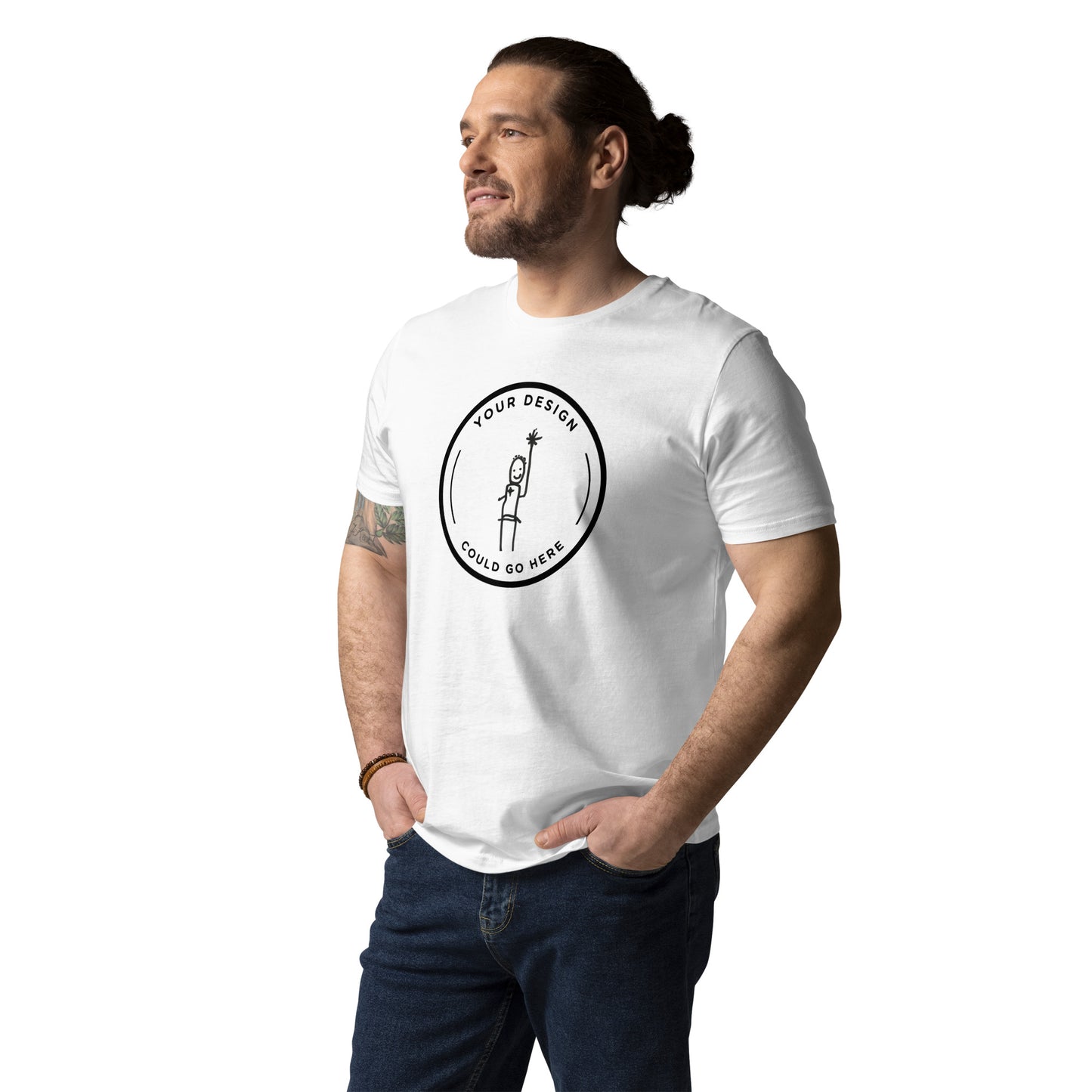 Your Design Morris Offspring Unisex Organic Cotton T-shirt Adult White