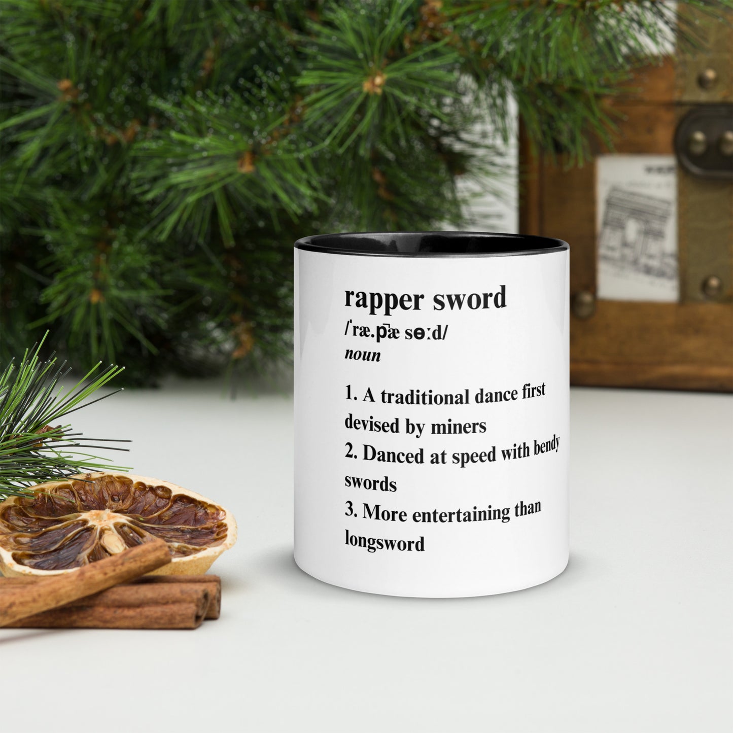 Rapper Sword definition Mug with Colour Inside