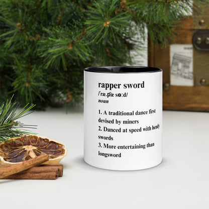 Rapper Sword definition Mug with Colour Inside