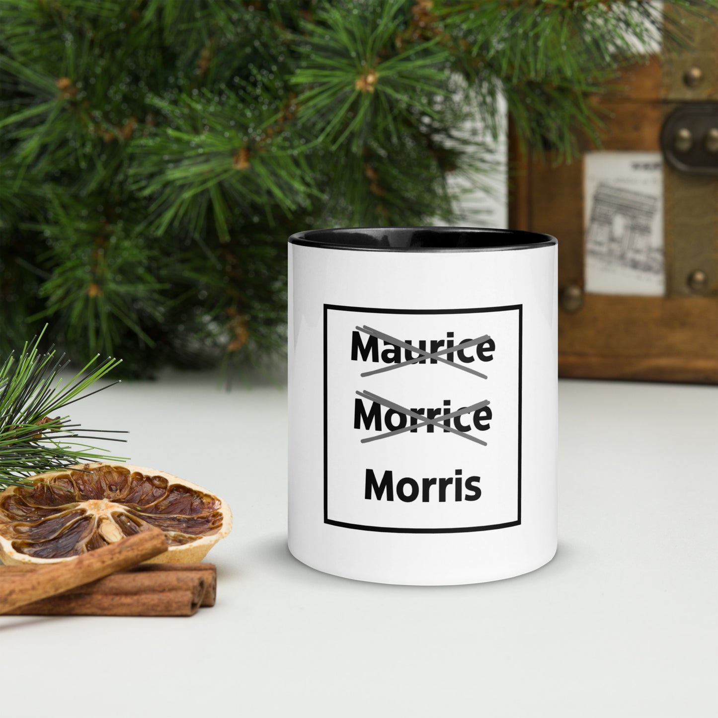 Maurice Morrice Morris Mug with Colour Inside