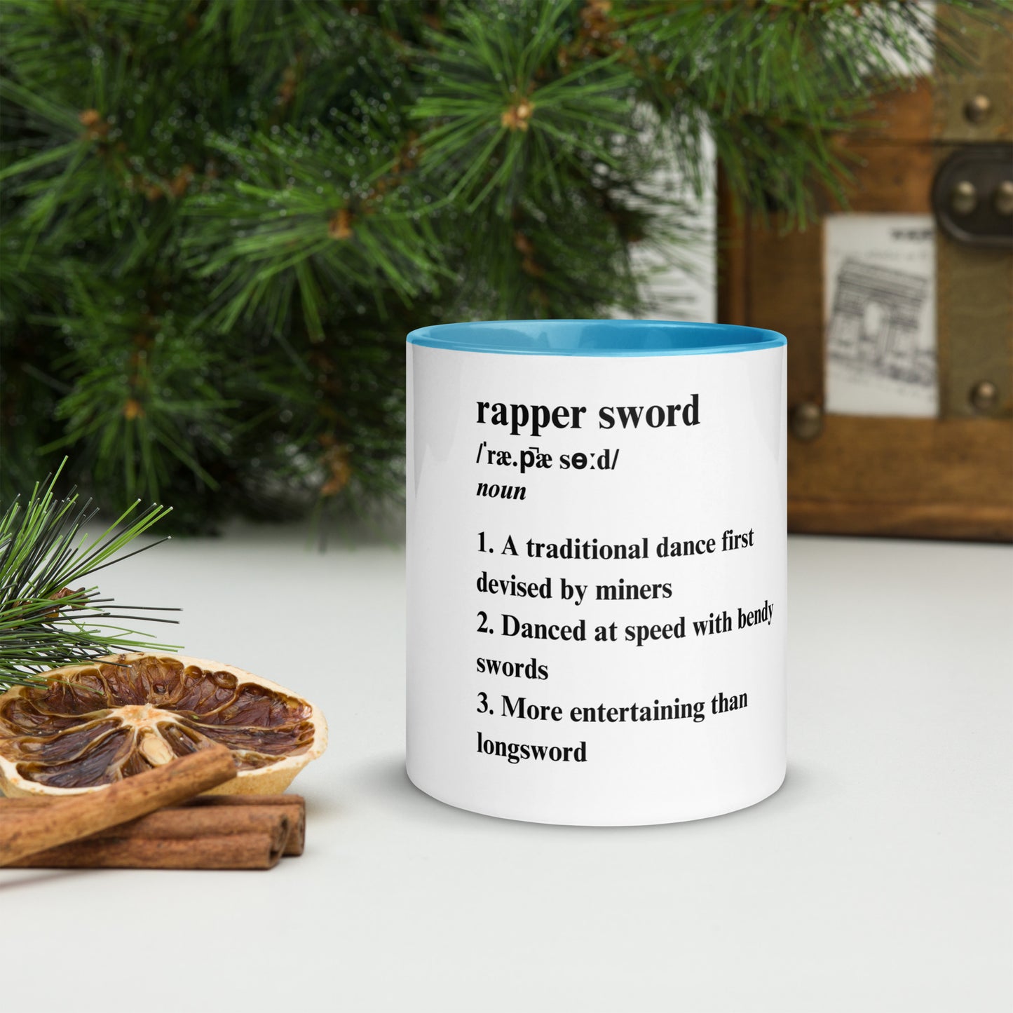 Rapper Sword definition Mug with Colour Inside