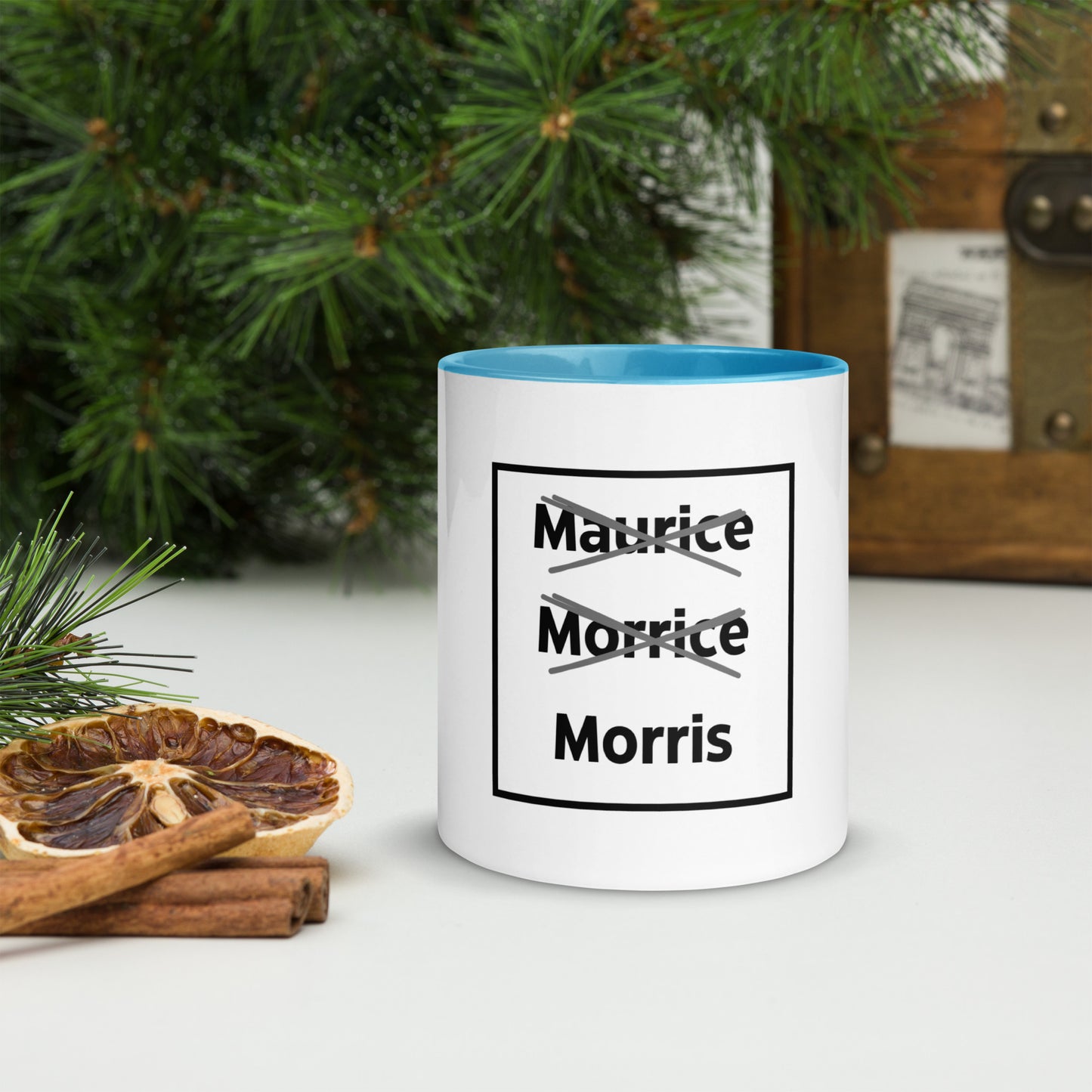 Maurice Morrice Morris Mug with Colour Inside