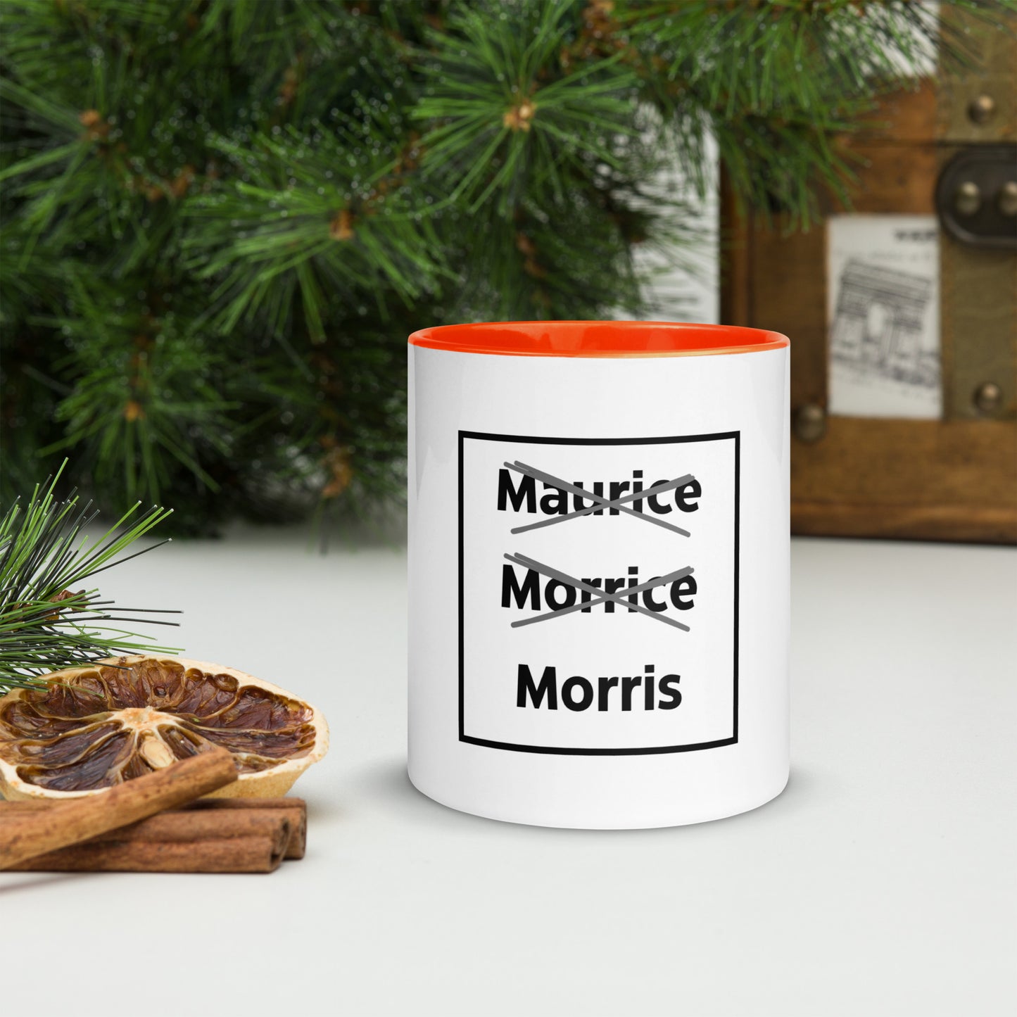 Maurice Morrice Morris Mug with Colour Inside
