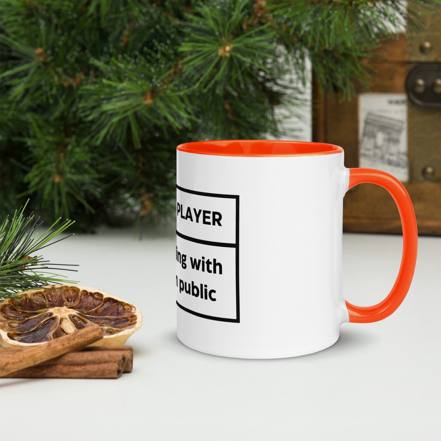 Melodeon Player Mug with Colour Inside
