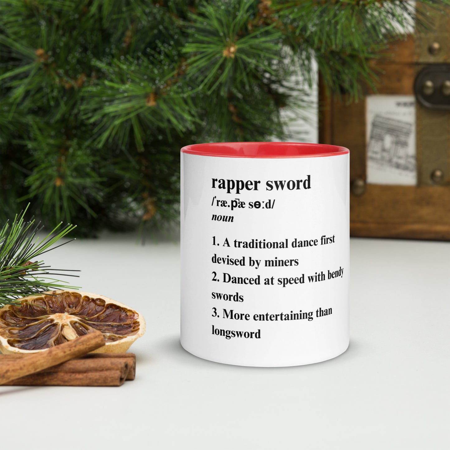 Rapper Sword definition Mug with Colour Inside