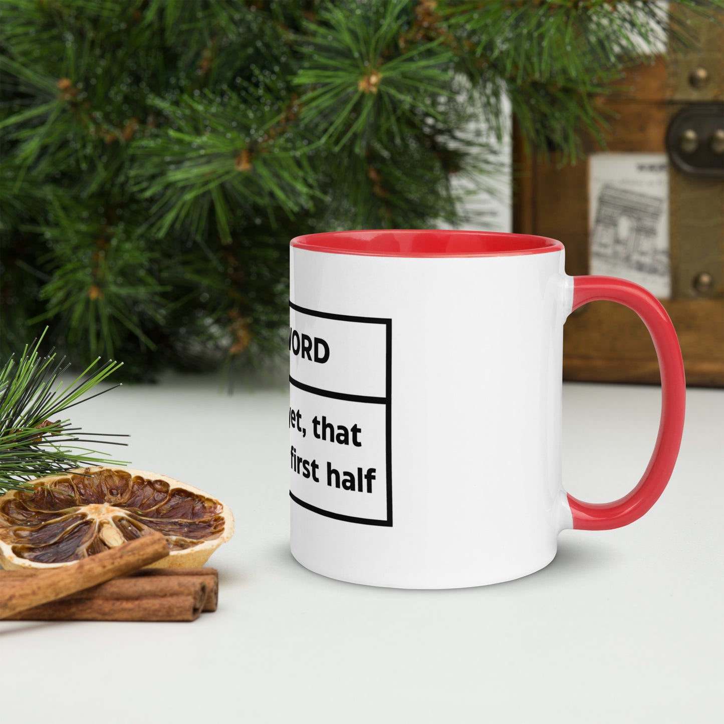 Longsword Half Mug with Colour Inside