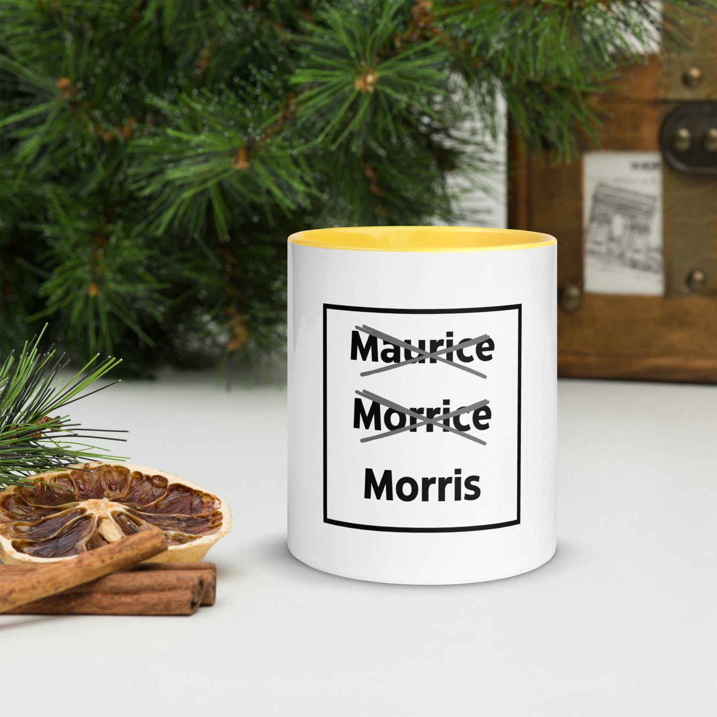 Maurice Morrice Morris Mug with Colour Inside