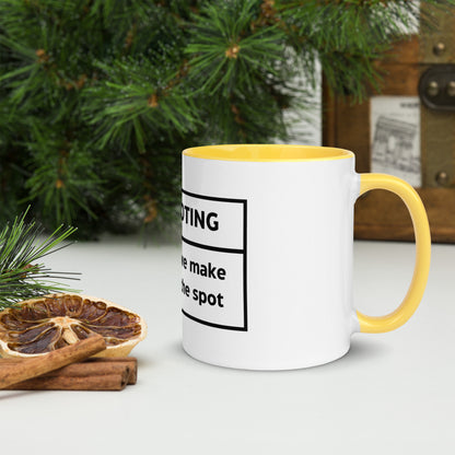 Flatfooting Mug with Colour Inside