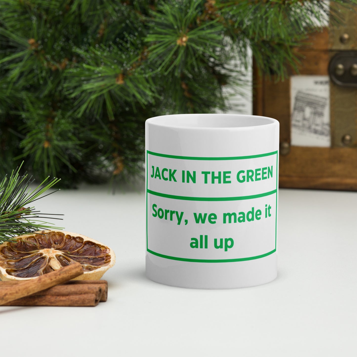 Jack In The Green White Glossy Mug