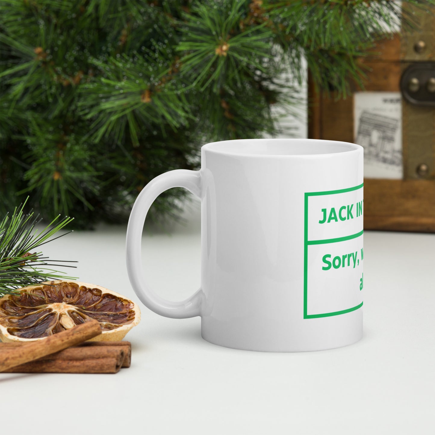 Jack In The Green White Glossy Mug