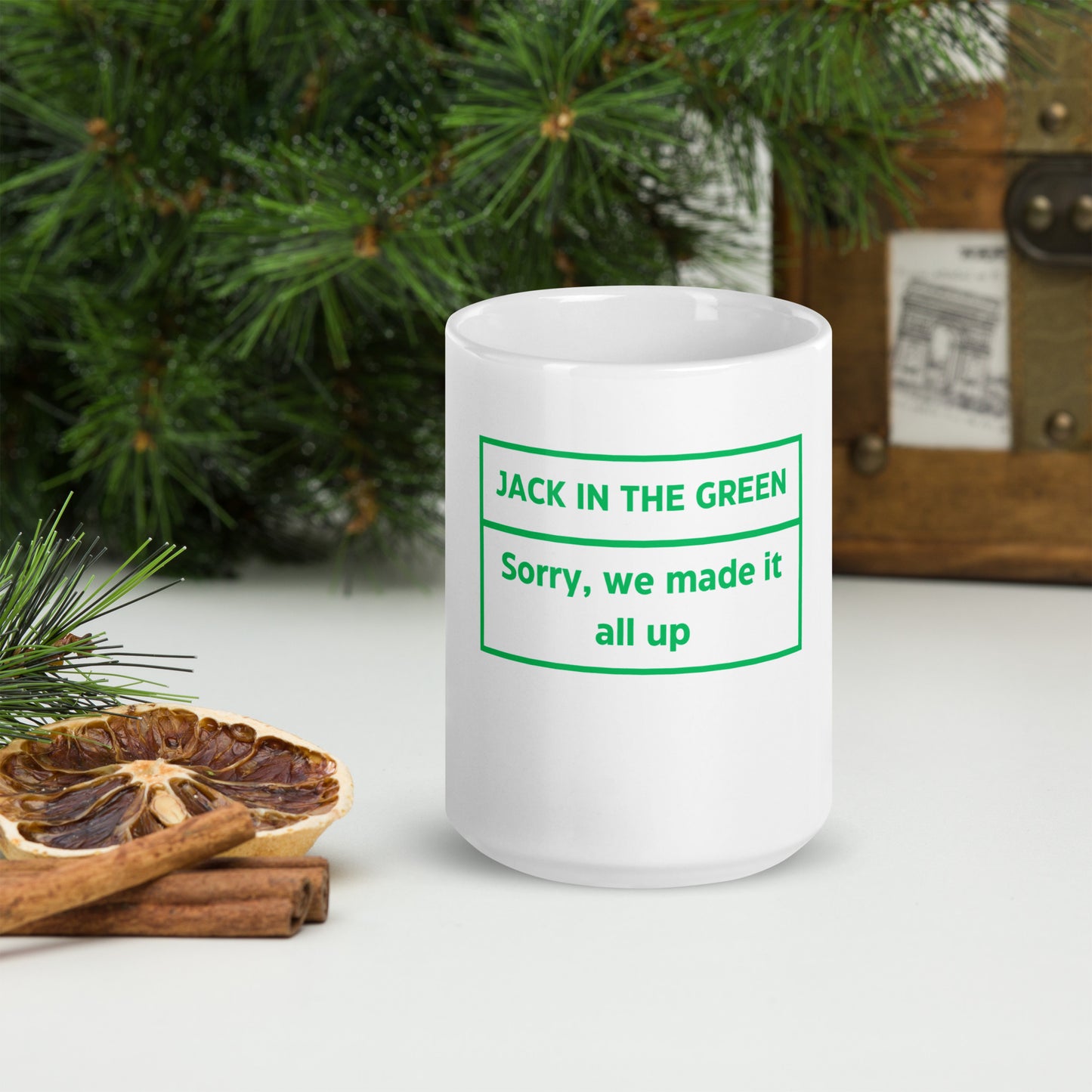 Jack In The Green White Glossy Mug