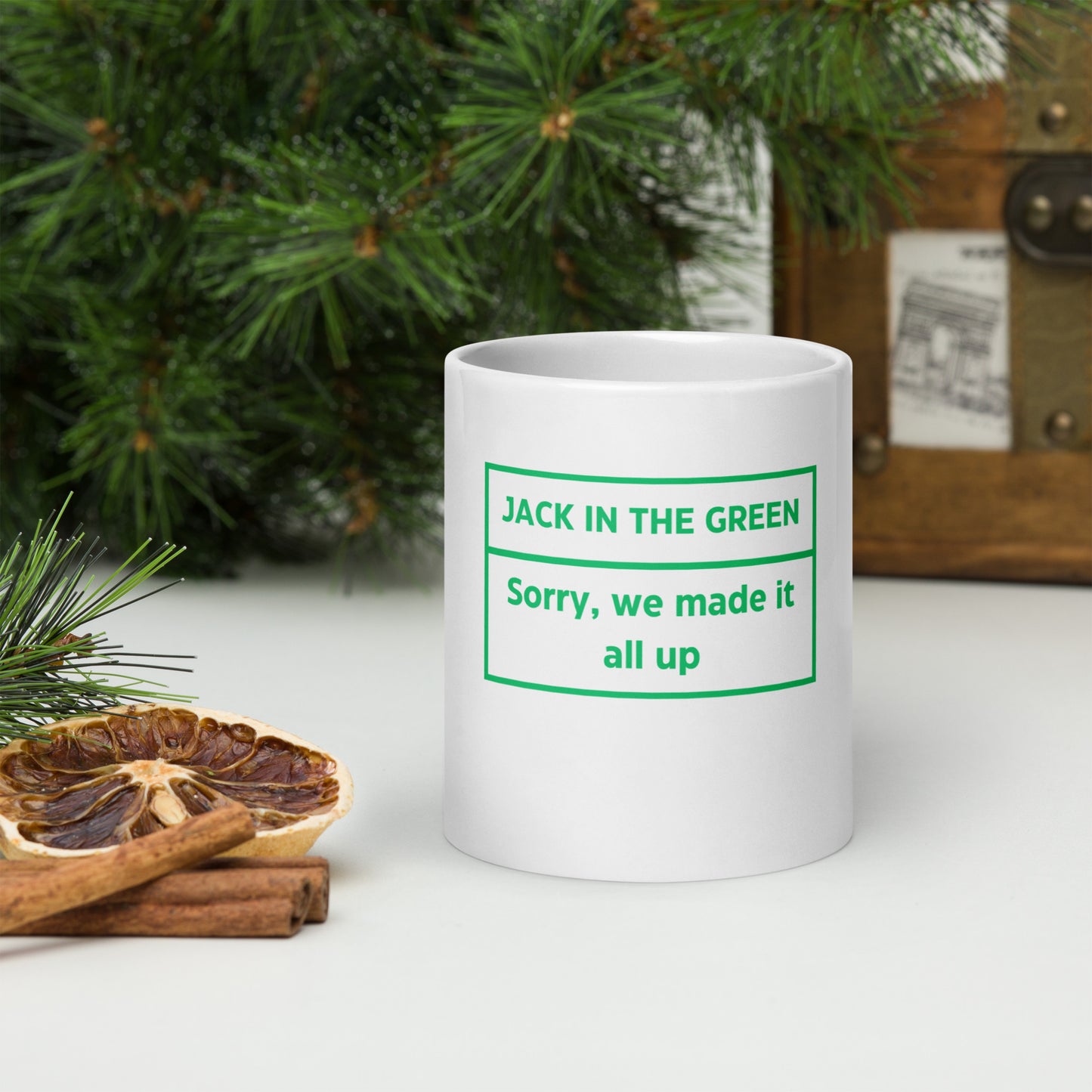 Jack In The Green White Glossy Mug